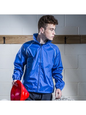 Plain Kids showerproof training jacket Finden Hales 70gsm